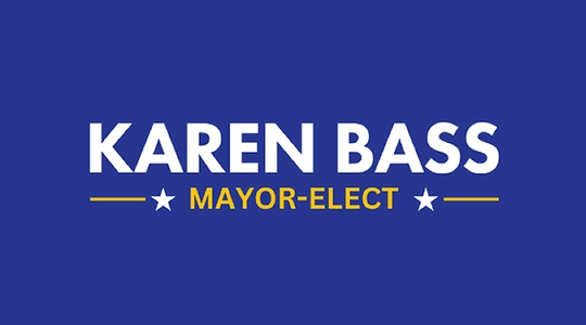 Karen Bass Mayor Elect Banner