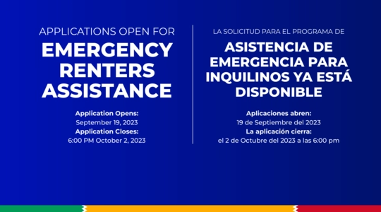 Renter assistance applications open 