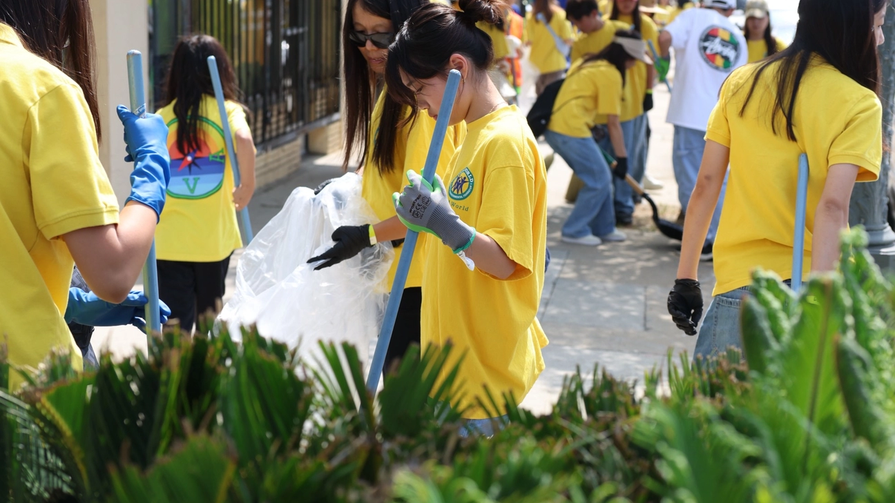 Young people participating in the Shine LA Event