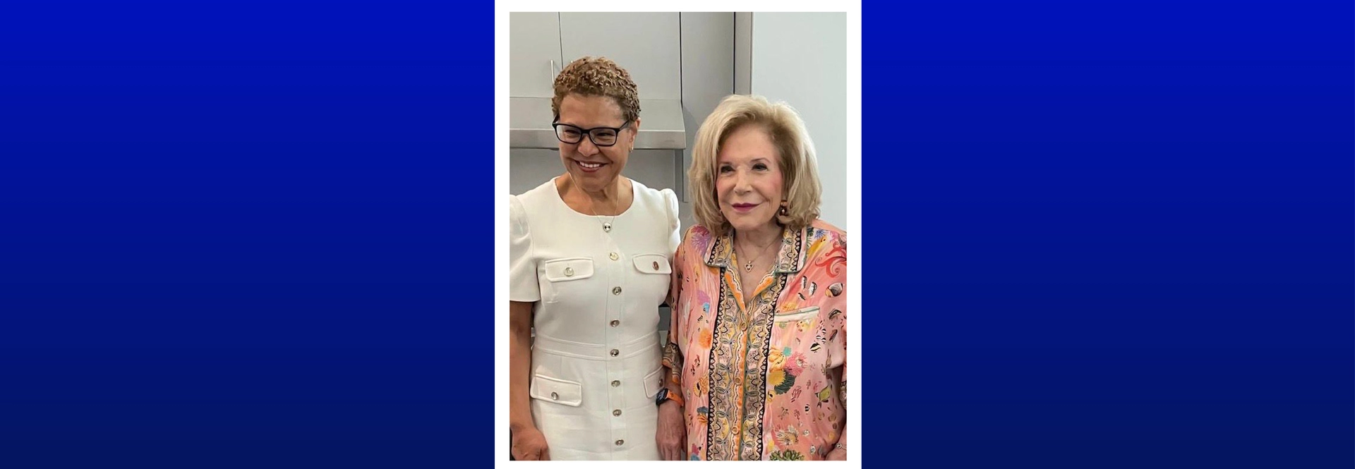 Mayor Bass with Wallis Annenberg